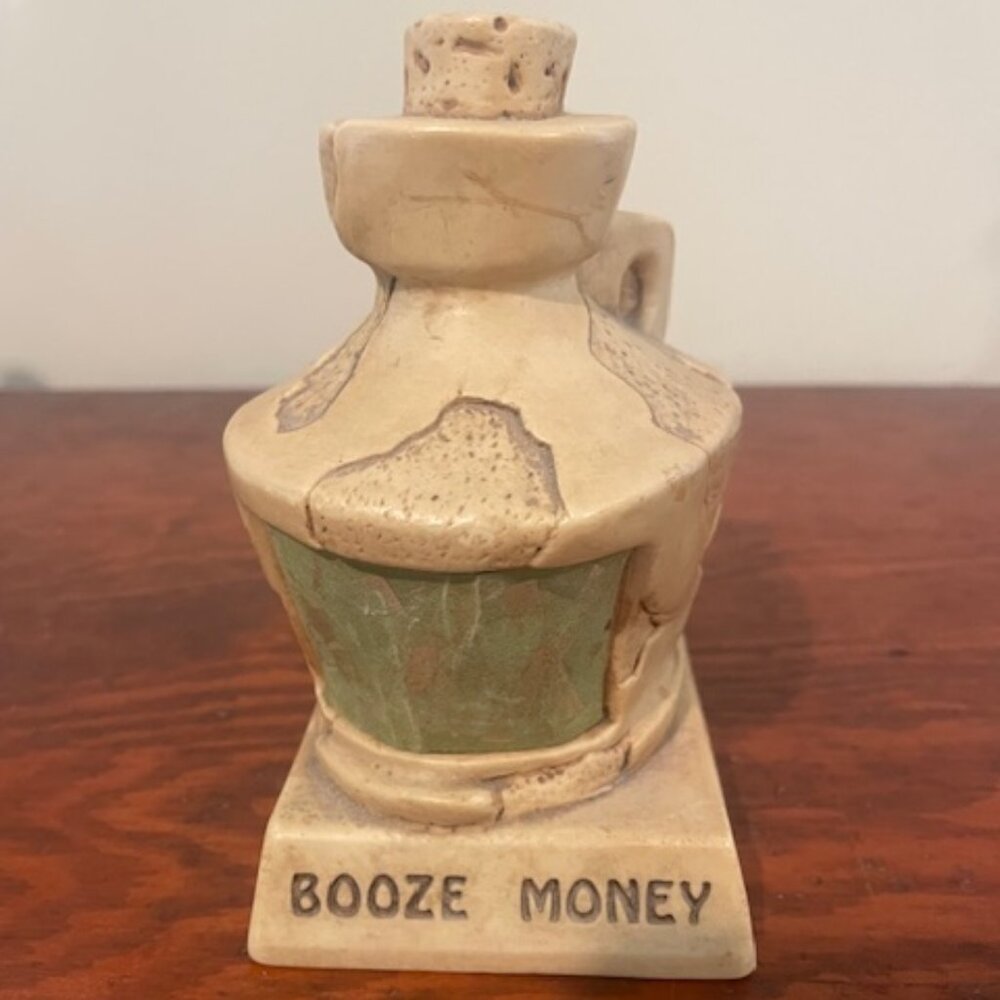 Paula Plastic 6" BOOZE MONEY Bank Figure Figurine Vintage Made In USA 1974